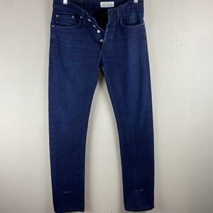 Gustin Men's Slim Straight Jeans - Dark Blue